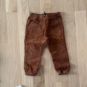 Janie and Jack Brown Corduroy Joggers